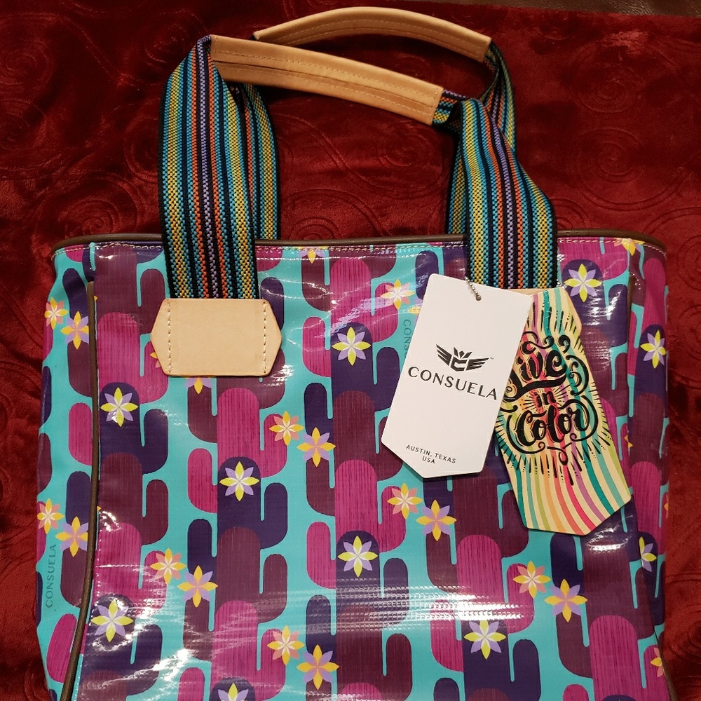 Consuela ~ Twyla Shopper Tote in Cactus Pattern